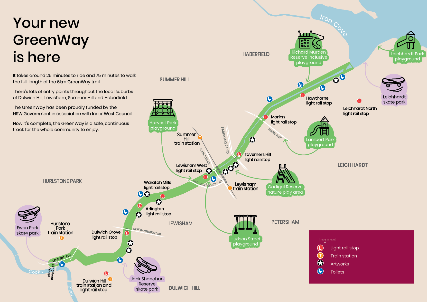 GreenWay Map