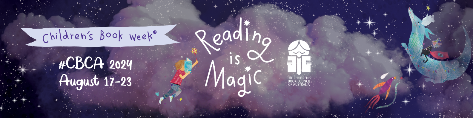Childrens Book Week image reading is magic