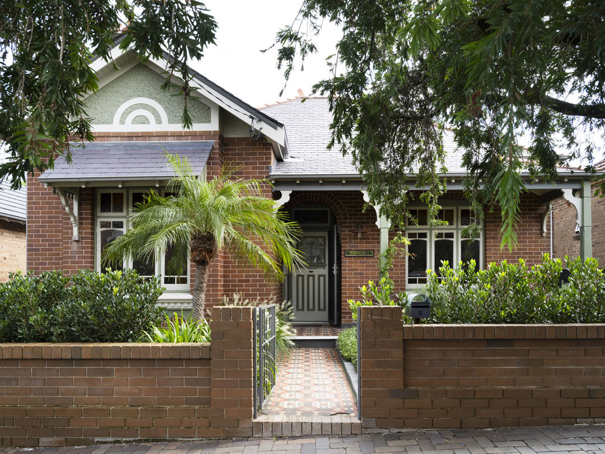 The front of a single-family home.