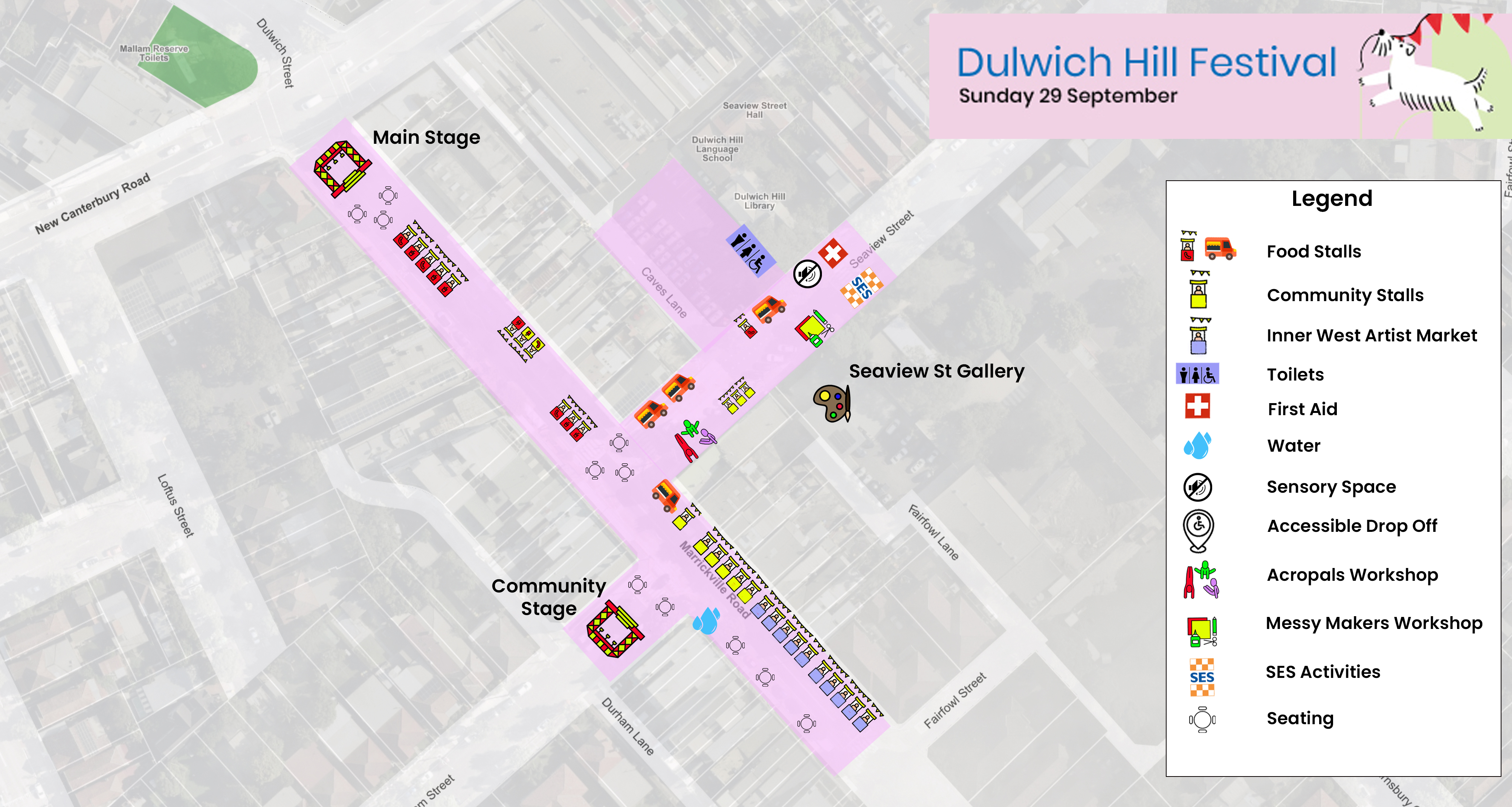 dulwich hill map