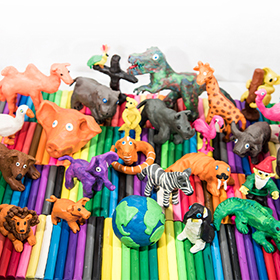 Animals made from Play Clay