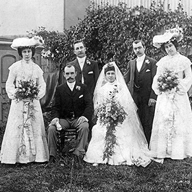 Family History Margaret Meek wedding photo 1903