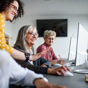 Tech savvy seniors computer class