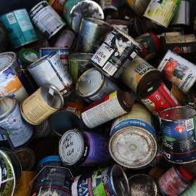 Tins of paint