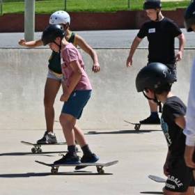 Children skating