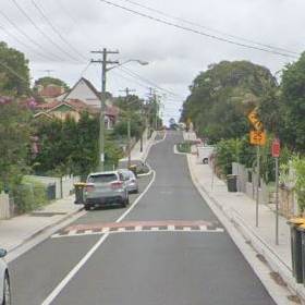 speed hump on local street