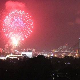 Fireworks over Sydney Harbour