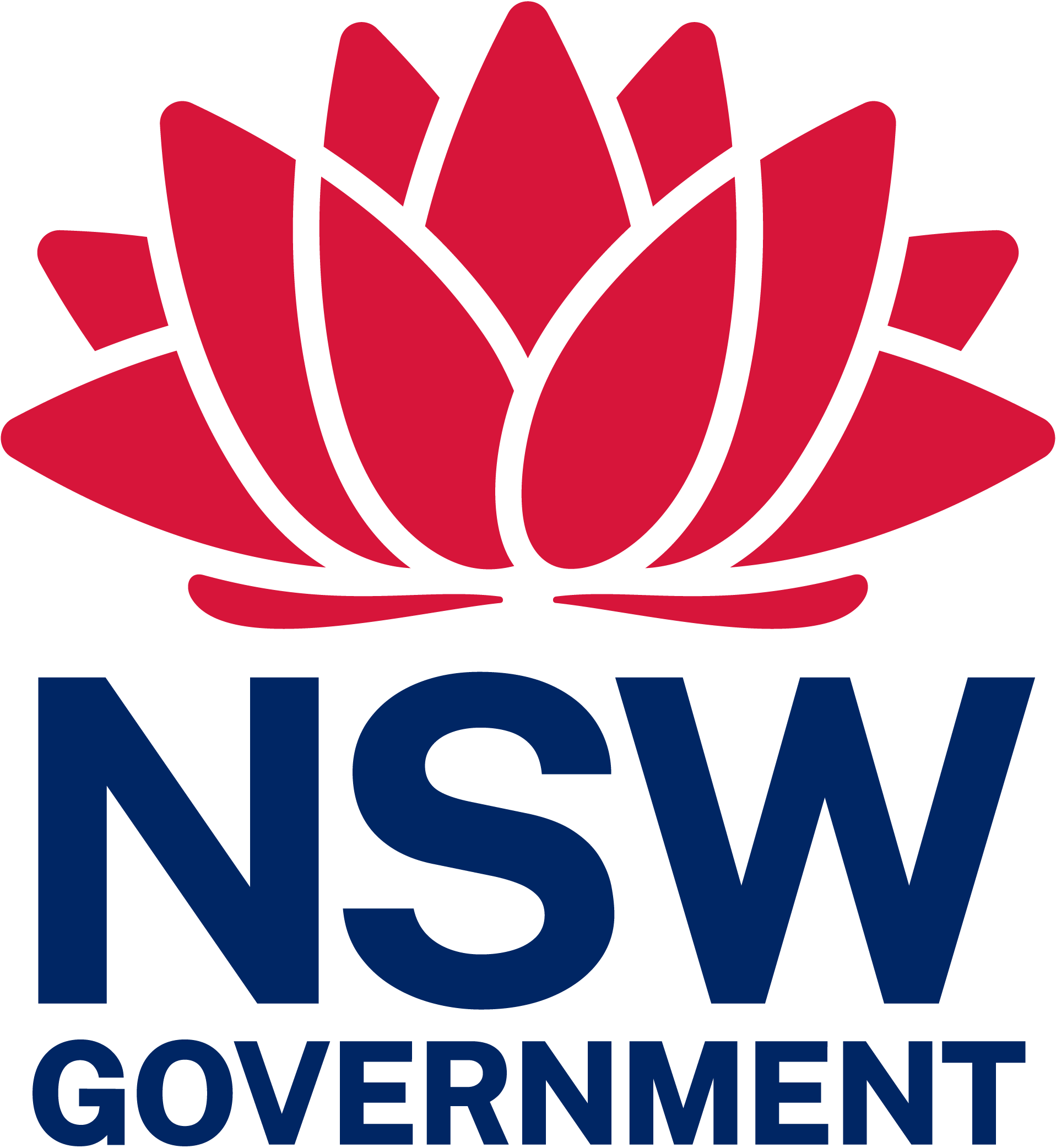 The New South Wales Government logo - a stylised waratah flower with NSW Government printed underneath
