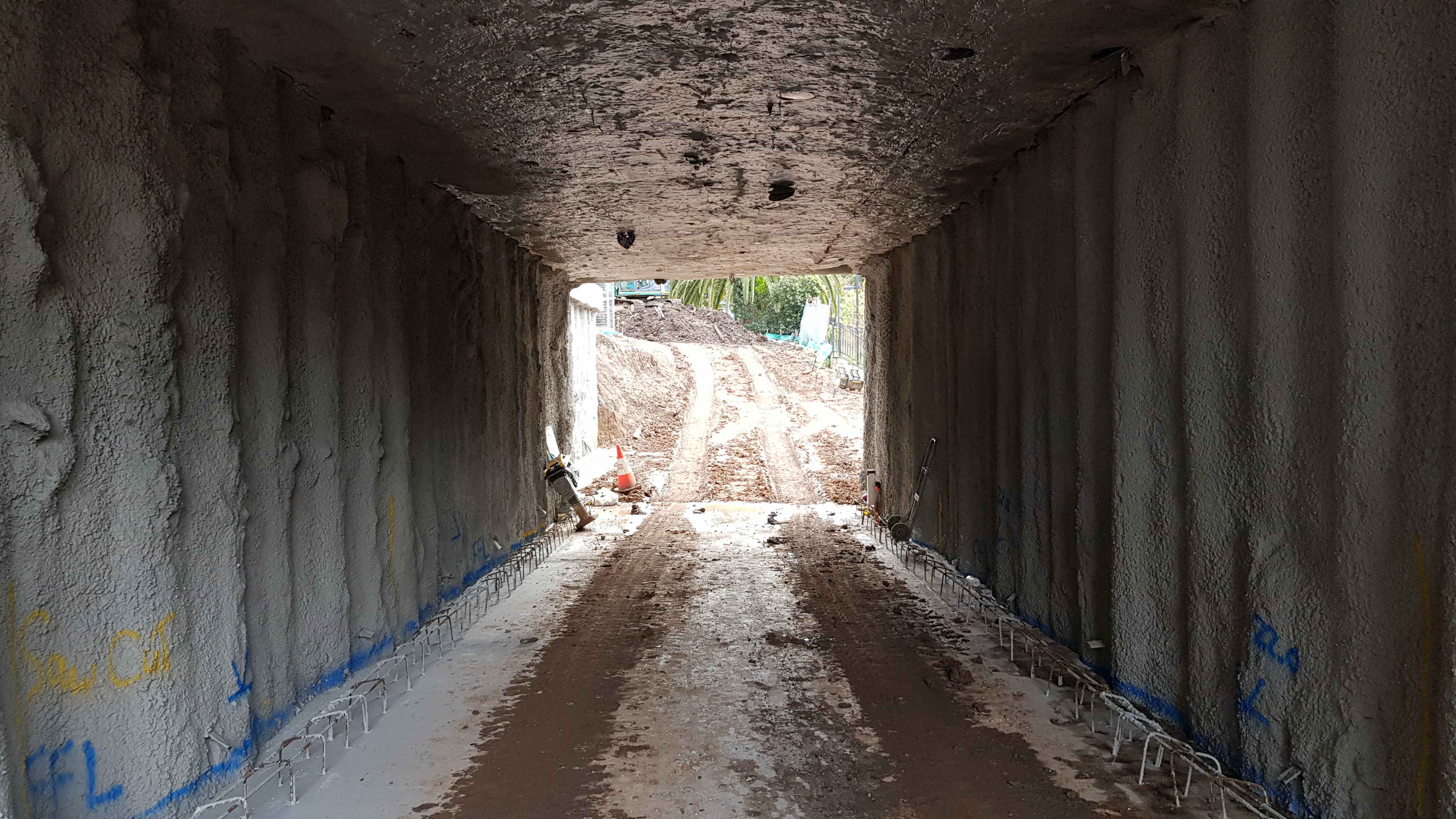 Constitution Road tunnel north side 18 June 2024