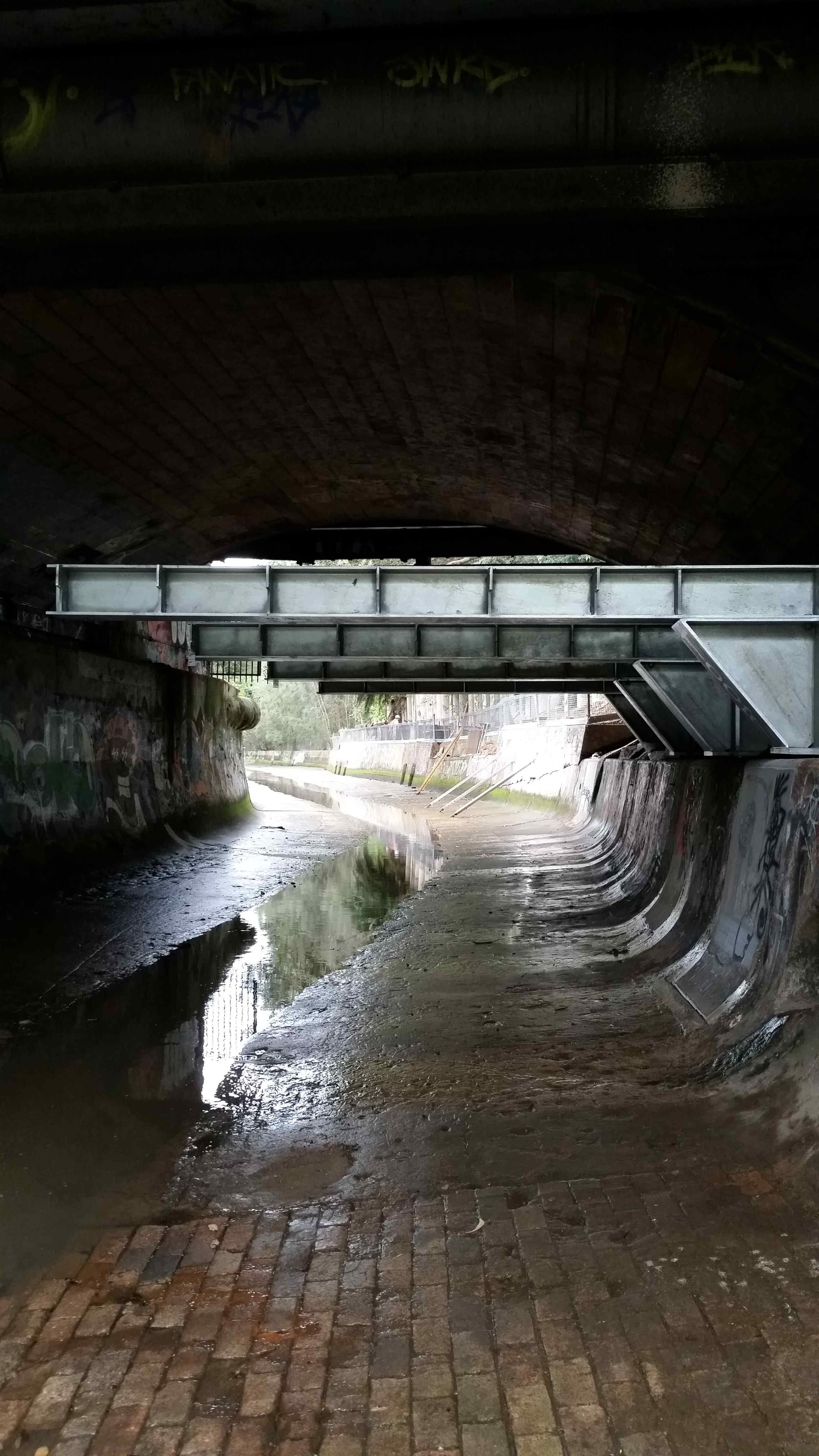 GreenWay Cantilevered path under Battle Bridge Cadigal Reserve - 10 Feb 2025