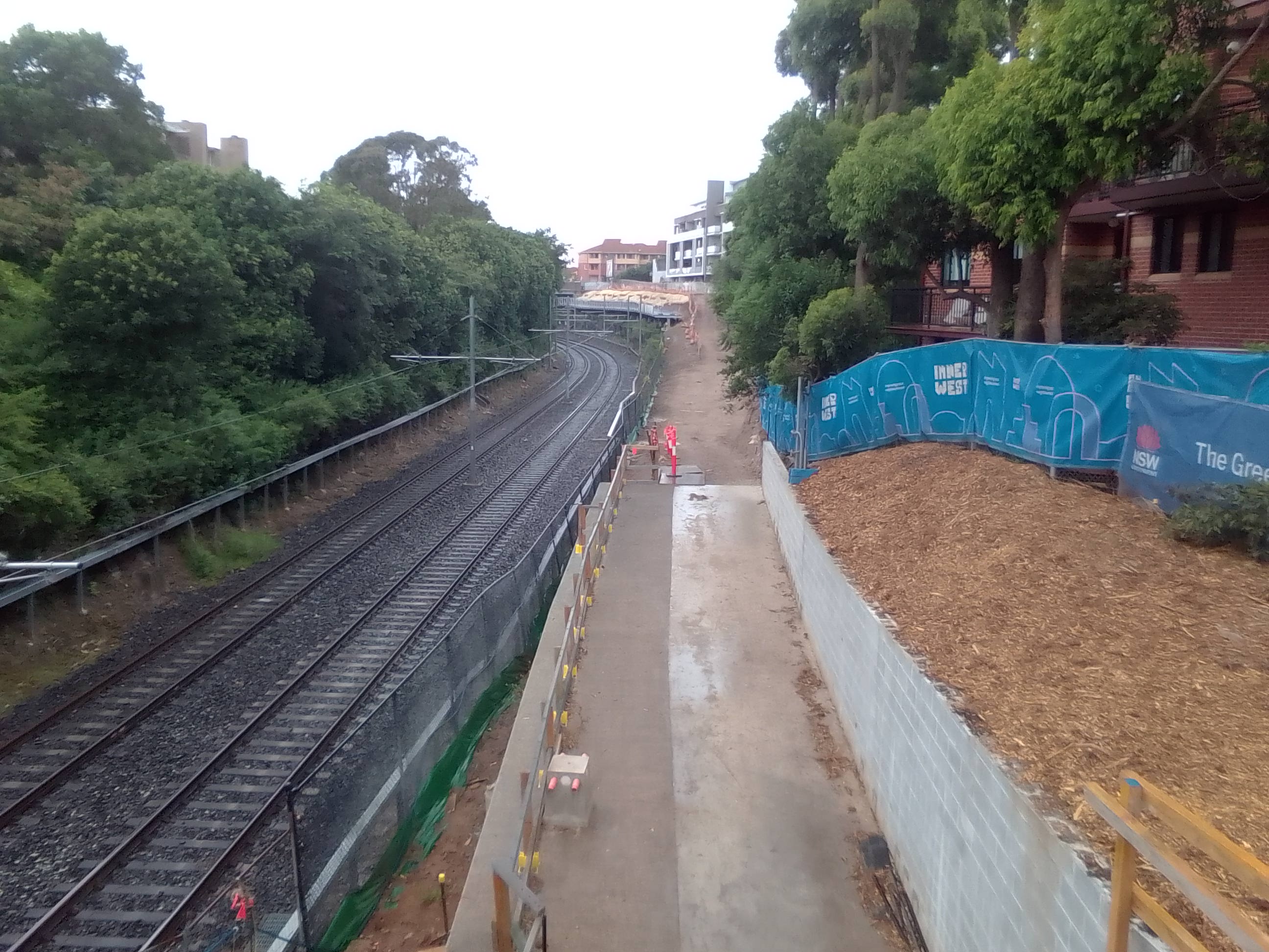 GreenWay concrete path between Constitution and NCR 10 Feb 2025