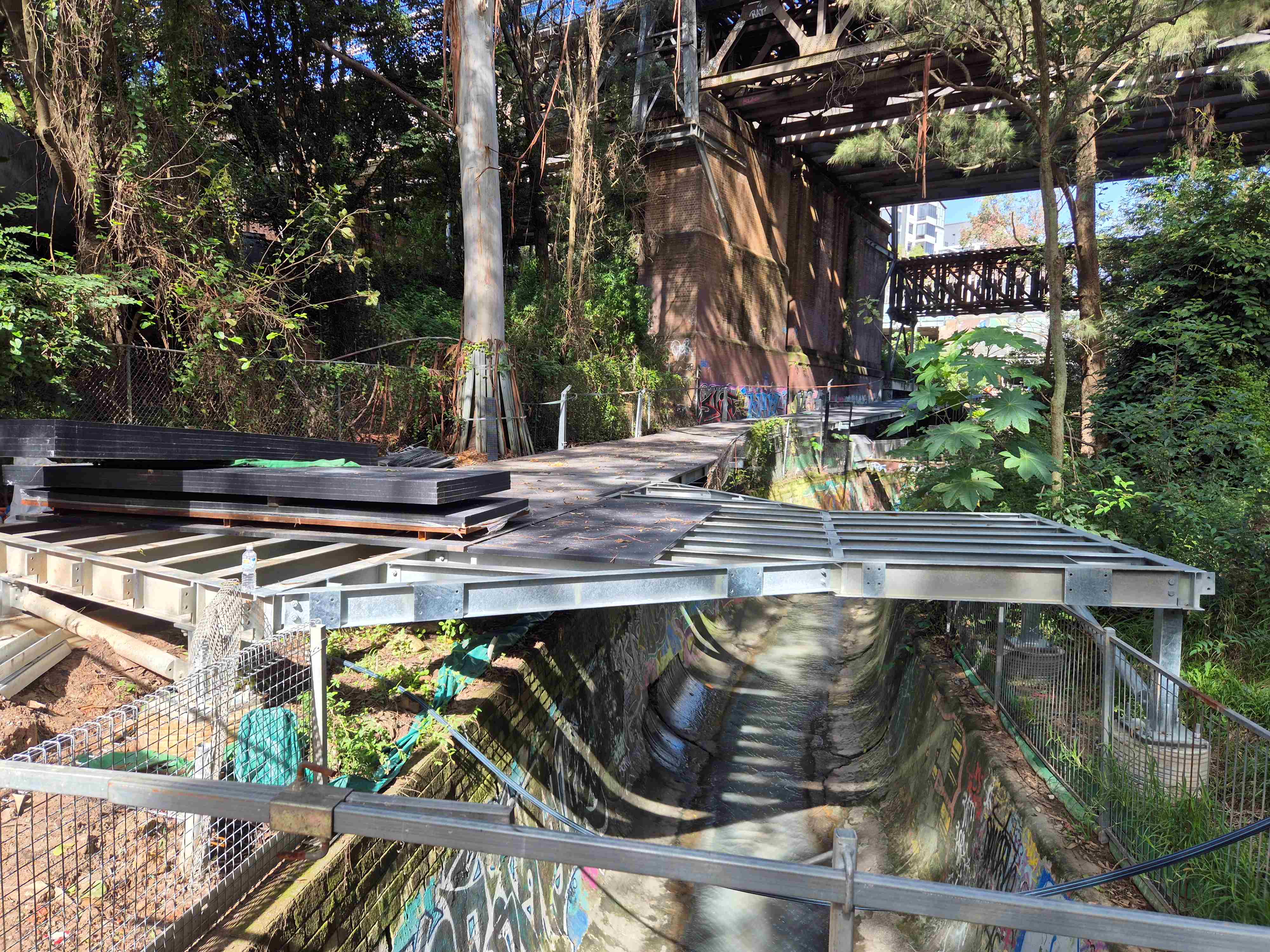 Cadigal raised path and new bridge May 2025