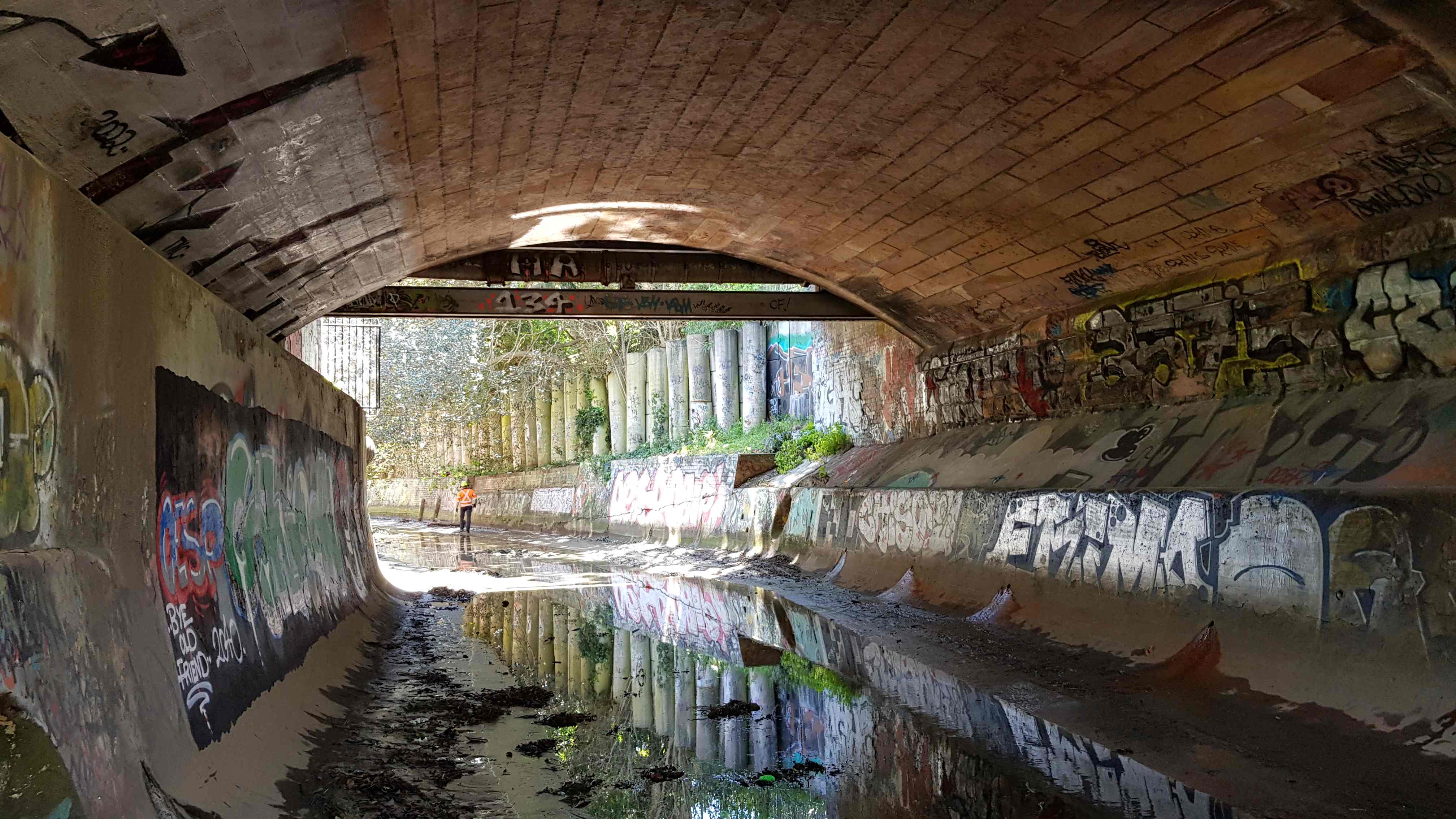 Cadigal under battle bridge under Parra Rd