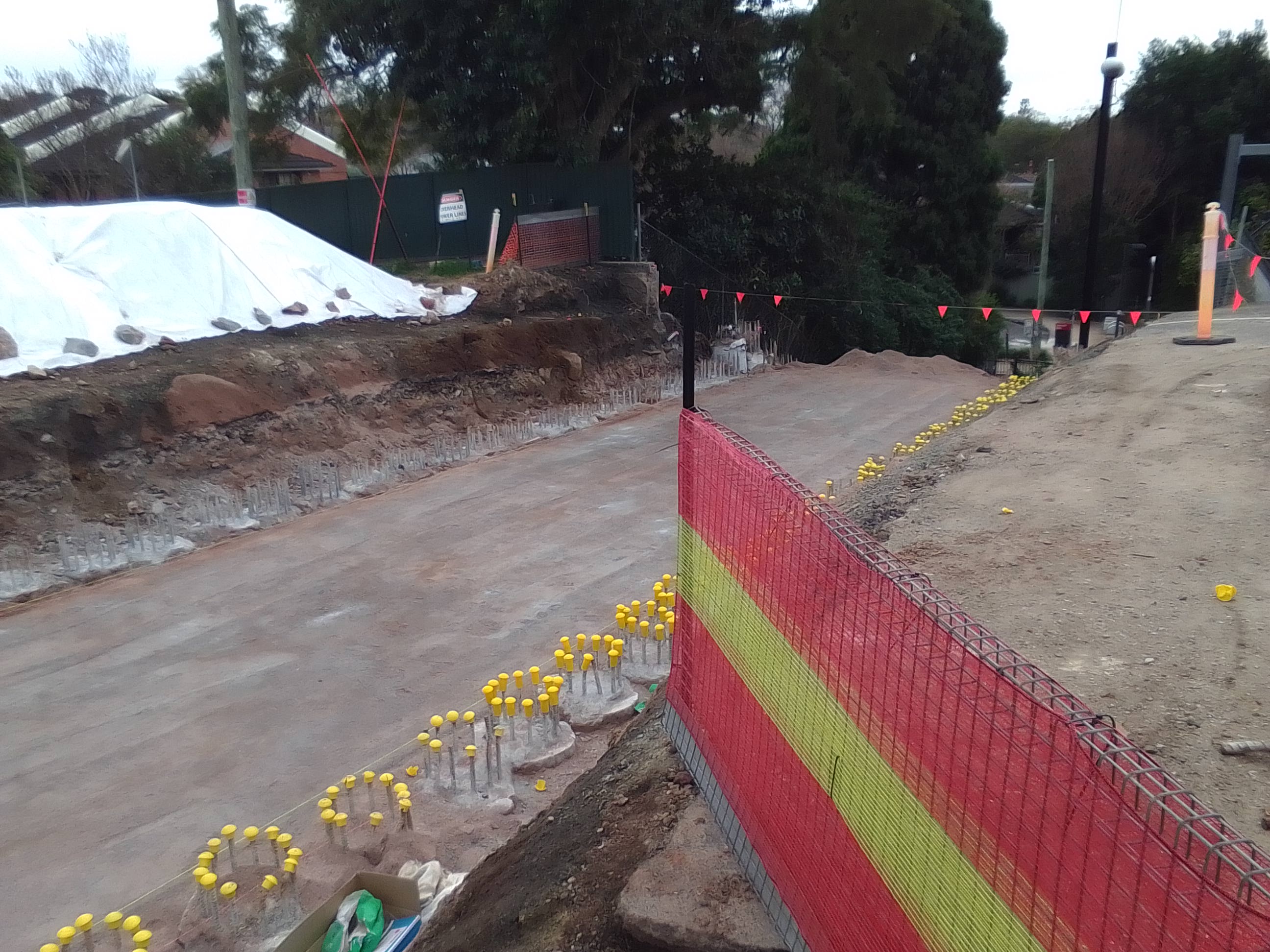 Davis St tunnel ready for concrete pour of ceiling