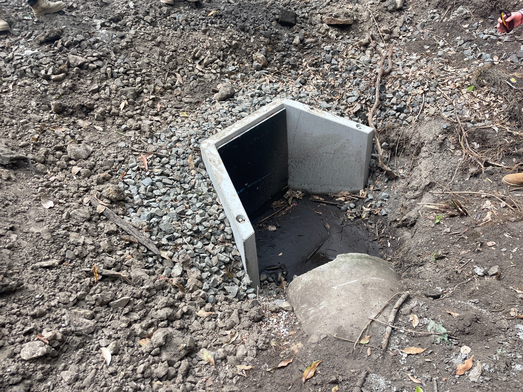 Hercules stormwater drain complete