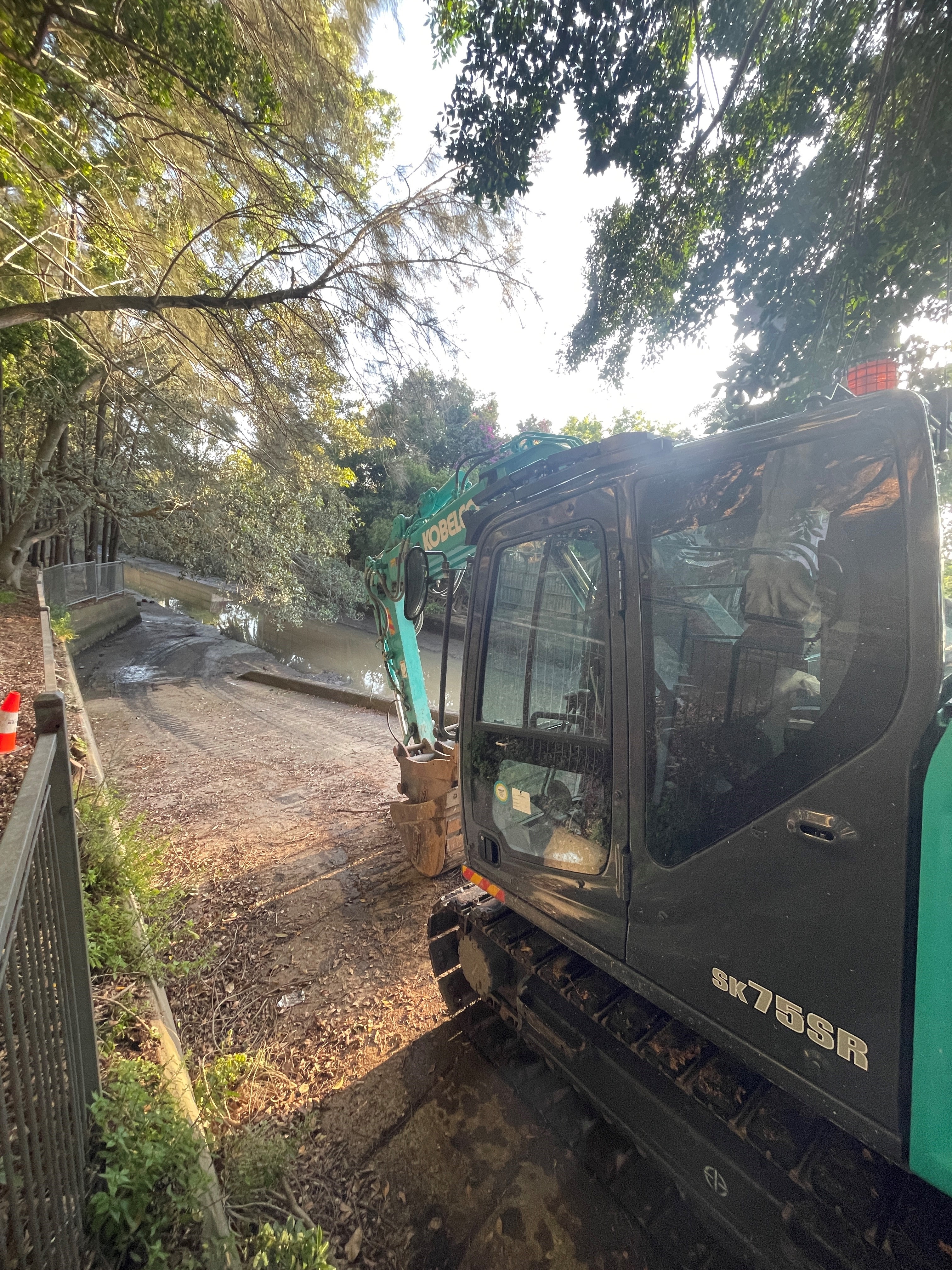 Marion Street ramp construction access 3 Oct 2024