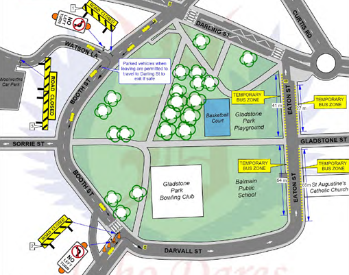 Temporary Bus Route