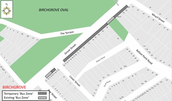 Temporary Bus Zone 2