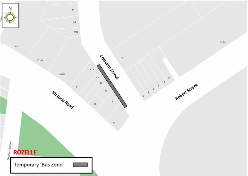 Temporary Bus Zone- Crescent Street