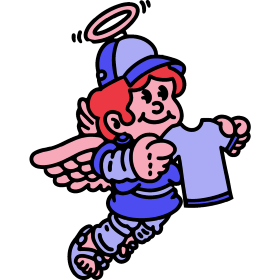 illustration of angel boy 